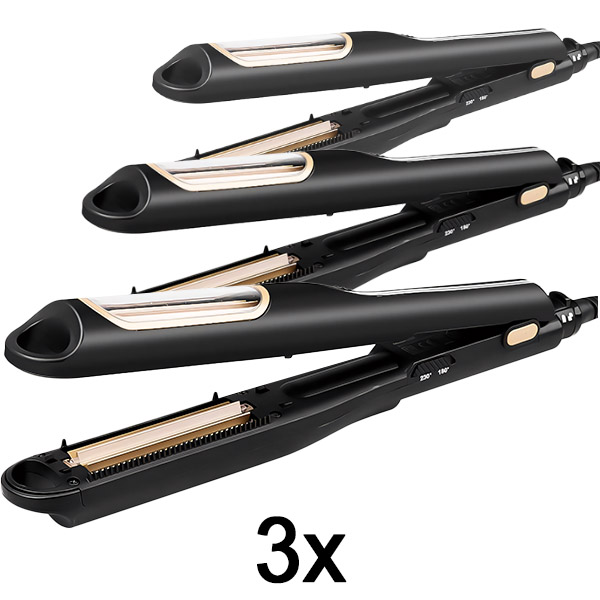 3x Plancha onduladora automática para el pelo CRIMMASTER