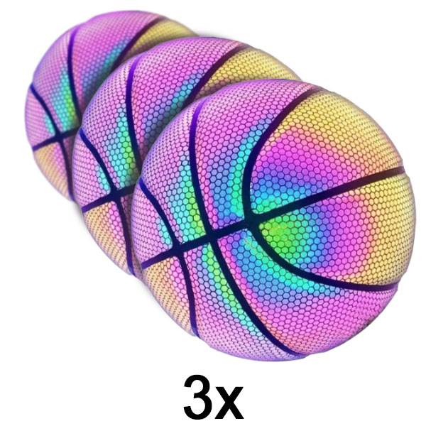 3x Balón de baloncesto brillante | FLASHBALL