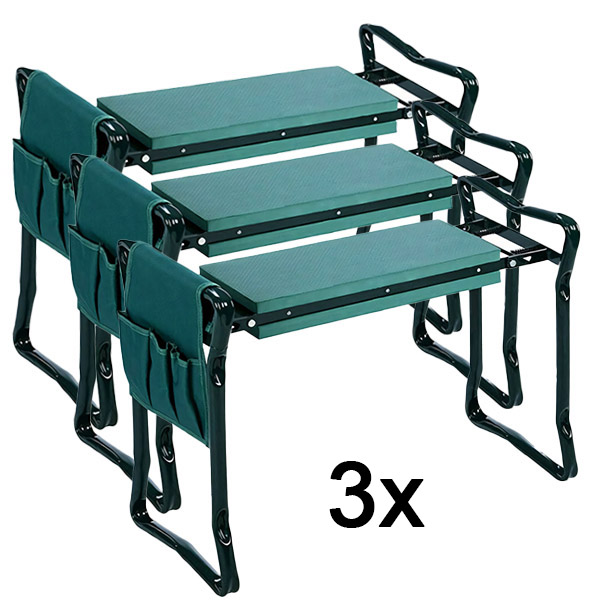3x Asiento de jardín kneeler | KNEEBENCH
