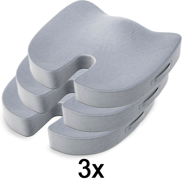 3x Cojín ergonómico para sentarse | MAXICOMFORT