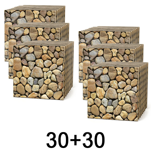 3x Azulejos de pared 3D efecto piedra – despegar y pegar | STONEBLOCKS 1+1 GRATIS