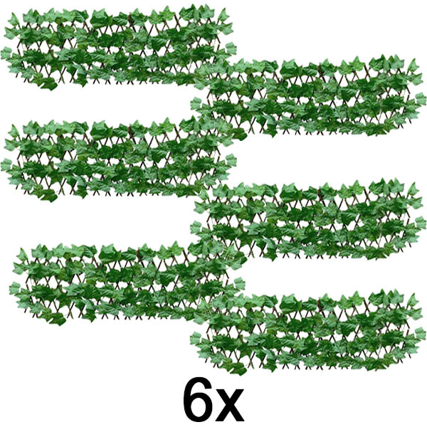6x Valla decorativa y práctica para terraza y jardín | GREENFENCE