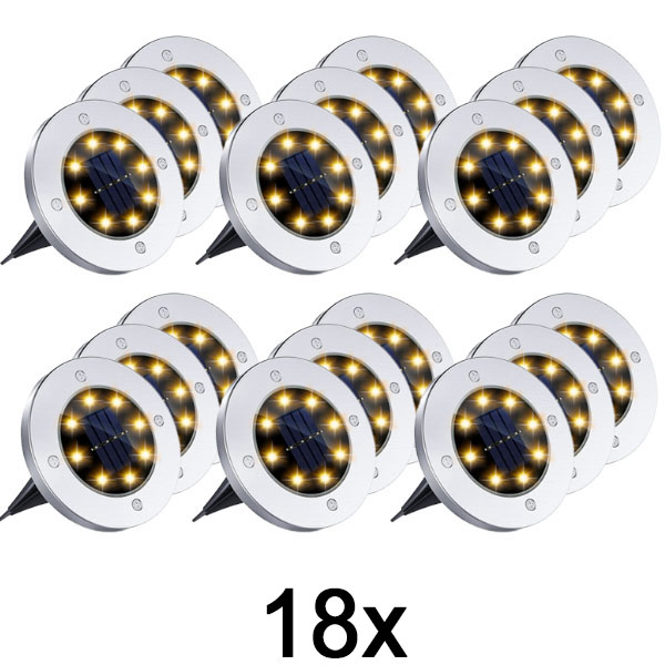 6x Luces solares de suelo para uso exterior (3 unidades) | LUMIGARD