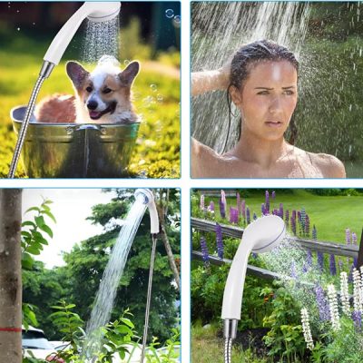 Bomba de ducha portátil - Recargable por USB, 4-5 L/min, manguera de 1,5 m | HYDROPORT