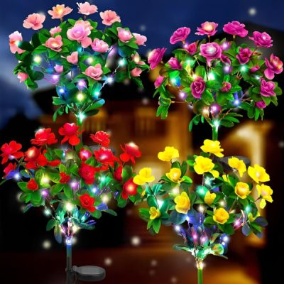 Luces solares con flores | ROSILUME