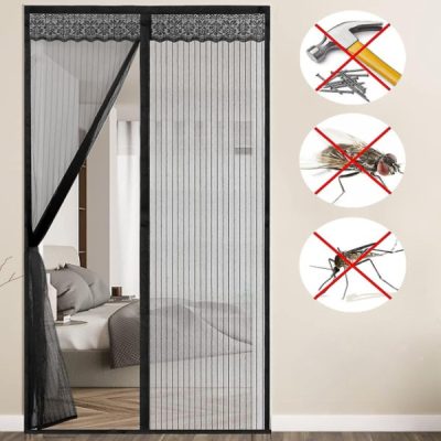 Mosquitera magnética para puerta – cierre automático | INSECTPROTECT